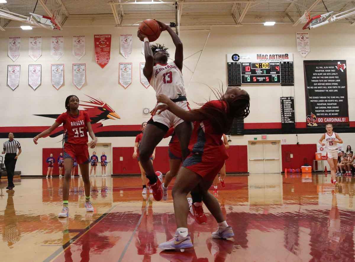 Midlothian Heritage Denton Ryan Texas girls basketball UIL 5A bi-district playoffs 021423 Brian McLean 24